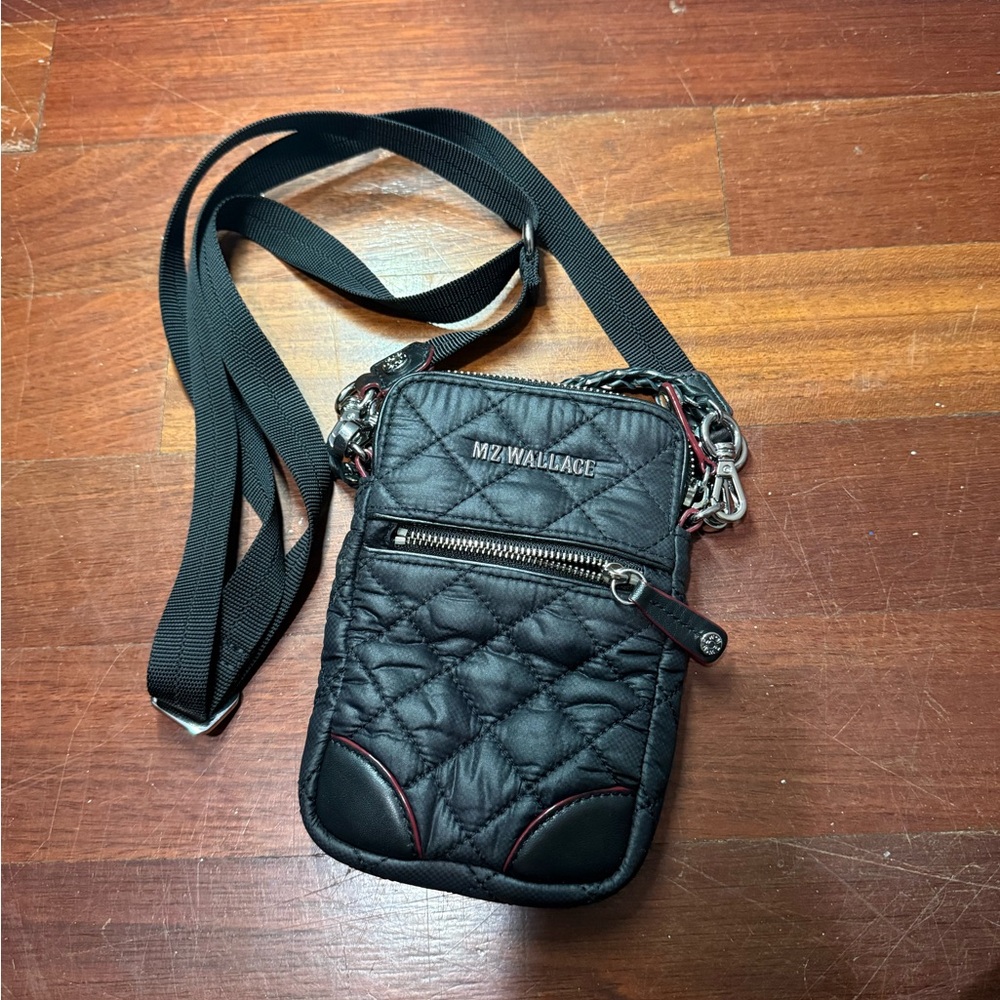 MZ Wallace Black Quilted Mini Crossbody